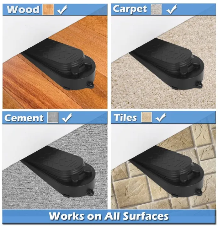 4pcs%20Set%20Black%20Door%20Stopper%20Easily%20Wedges%20Door%20Gaps%204%20Pack%20-%20Image%202