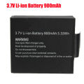 1/2pc 3.7v 900mah Li-Ion Rechargeable For Sj4000 Sj5000 Sj6000 Sj7000 Sport Camera Replacement Bateria For Sj4000. 