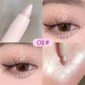 Shimmer White Eyeliner Pen Brighten Matte Waterproof Highlighter Glitter Low Saturation Aegyo-sal Eyeshadow Stick Korean Makeup. 