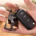 【BestGO】2x Stainless Steel Keychains Key Ring Customized Bottle Opener Men Waist Belt Pendant Car Key Chain. 