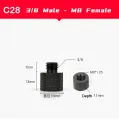 【KAMDSS015】3/8" male to adapter for Tripod Arm Photography. 