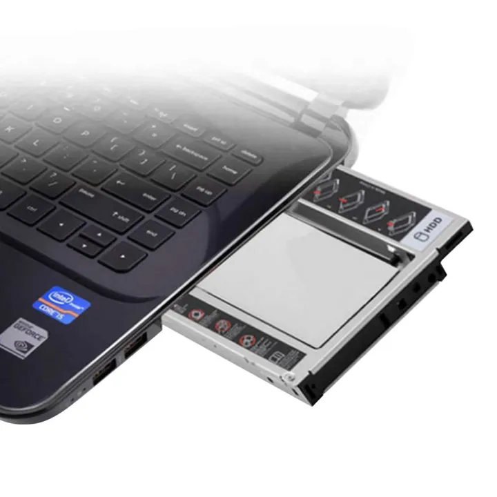 HDD%20Caddy%209.5mm-2.5"%20SATA%203.0%20DVD%20Adapter%20Hard%20Drive%20SSD%20Enclosure%20CD-ROM%20Case%20-%20Image%202
