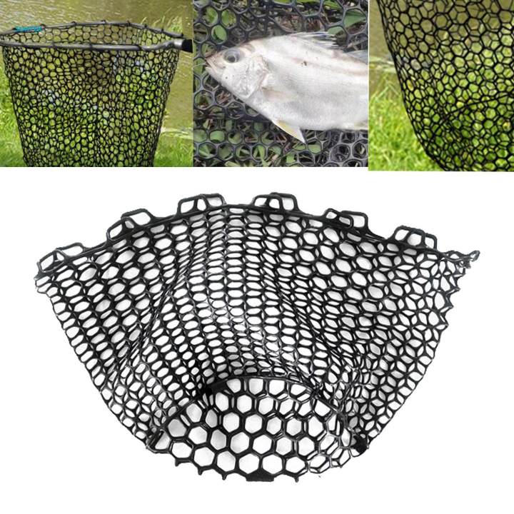 Silicone Fishing Mesh Net Fishing Landing Net 85cmx24cm