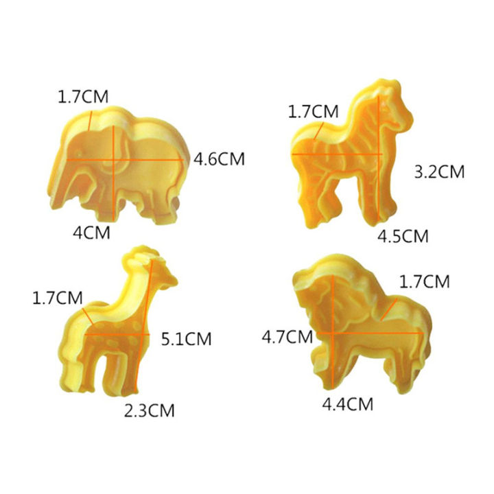 4pcs/set%20Lion%20Giraffe%20Zebra%20Elephant%20Animal%20Fondant%20Cake%20Mold%20Biscuit%20Cookie%20Plunger%20Cutters%20Sugarcraft%20Cake%20Decorating%20Tools%20-%20Image%202