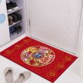 Thick washable Bedroom Spring Festival Anti-slip Chinese Carpet Porch Mat Rug Door. 