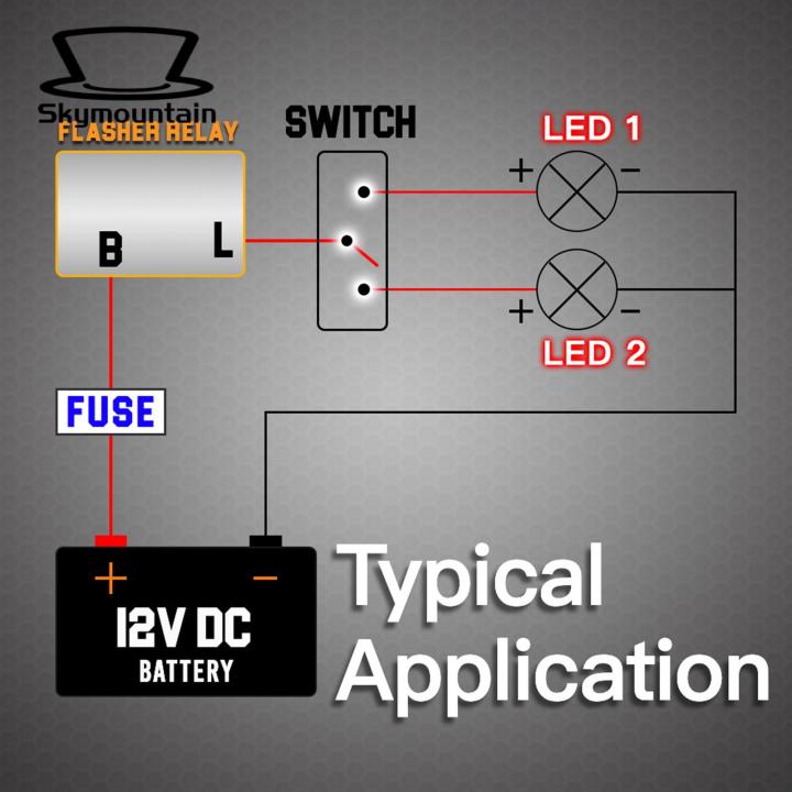 Skymountain%20LED%20Relay%20Flasher%202%20Pin%20Universal%20Motorcycle%20Indicator%2012V%20LED%20Relay%20Flasher%20-%20Image%203
