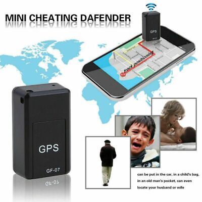 Wavel Ultra Mini GF-07 GPS Long Standby Magnetic SOS Tracking Device for Vehicle/Car/Person Location Tracker Locator System (Black)