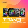 SonicGear Titan 3 BTMI Bluetooth Portable Music Synchronized Light Display Speaker. 