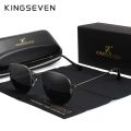 KINGSEVEN Classic Designer Round Sun glasses Female Retro Reflective Sunglasses Men Round Polarized Eyewear Oculos De Sol gafas. 