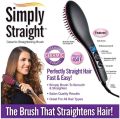 Sonashi Simply Straight Ceramic Hair Straightening Brush - Advanced LCD Display Electric Brush for Smoother, Shinier Hair. 