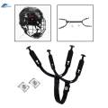 Hockey Chin Strap Lightweight Detachable Adjustable Black Chinstrap for Ice Hockey. 