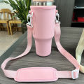 Water Bottle Carrier Bag Compatible with 40oz Tumbler with Handle, Water Bottle Holder with Adjustable Shoulder Strap. 