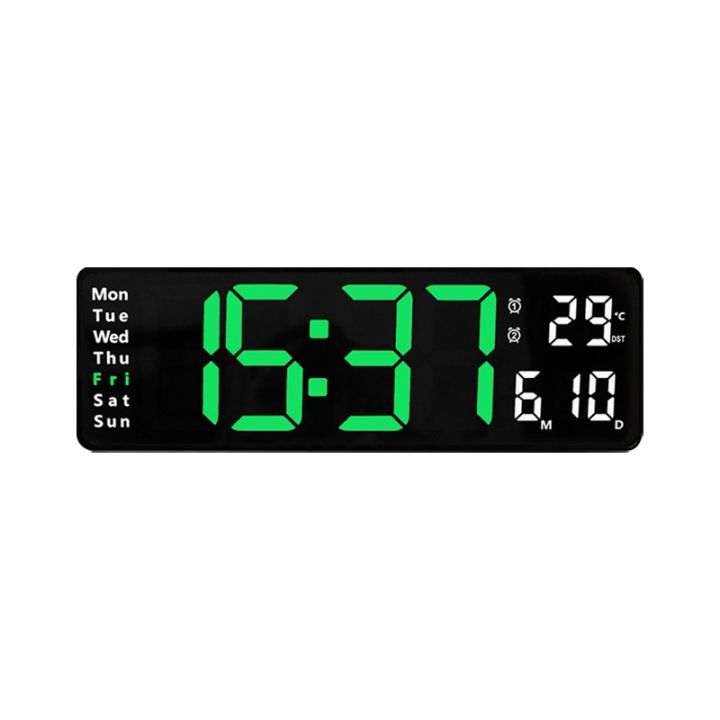 13%20Inch%20Large%20Wall%20Clock%20Remote%20Control%20Memory%20Electronic%20Clock%20Date%20Week%20Temperature%20Display%20Bedside%20Clock%2010%20Level%20Brightness%20LED%20Digital%20Clock%20-%20Image%202