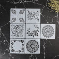 7pcs Craft Scrapbooking Embossing Template Diy Wall Painting Layering Stencils. 