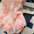 Stunning Pink Slip Dress High-Quality French Style Small Summer Seaside Vacation High-End Fairy Dress Fashion. 