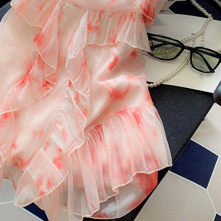 Stunning%20Pink%20Slip%20Dress%20High-Quality%20French%20Style%20Small%20Summer%20Seaside%20Vacation%20High-End%20Fairy%20Dress%20Fashion%20-%20Image%204