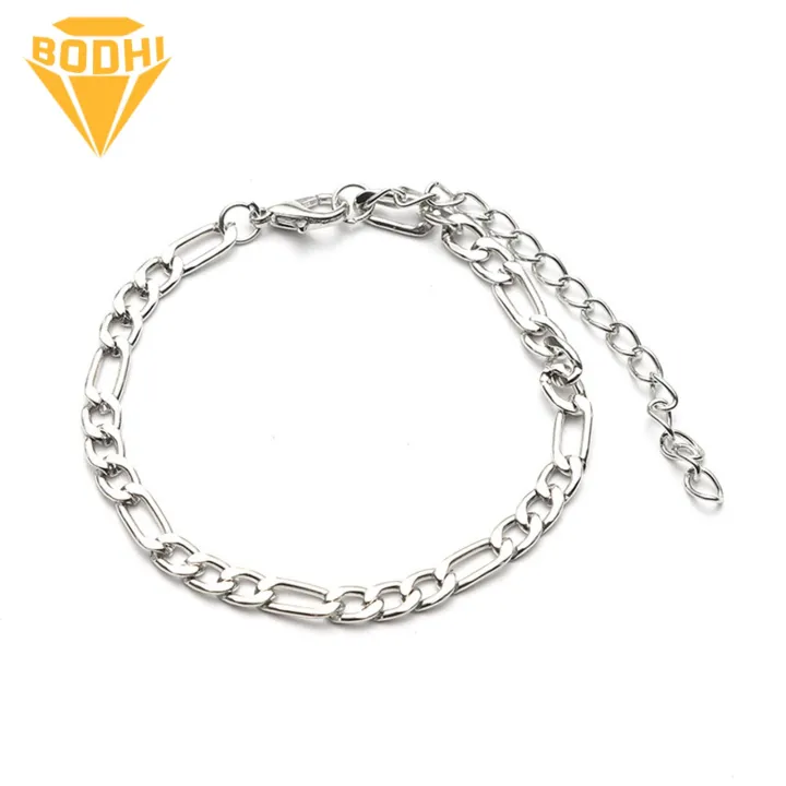 Fashionable Alloy Jewelry Stylish Unisex Cuban Link Chain Bracelet for Daily Wear Parties Men Women Alloy Jewelry Accessory Durable Chain Bracelet