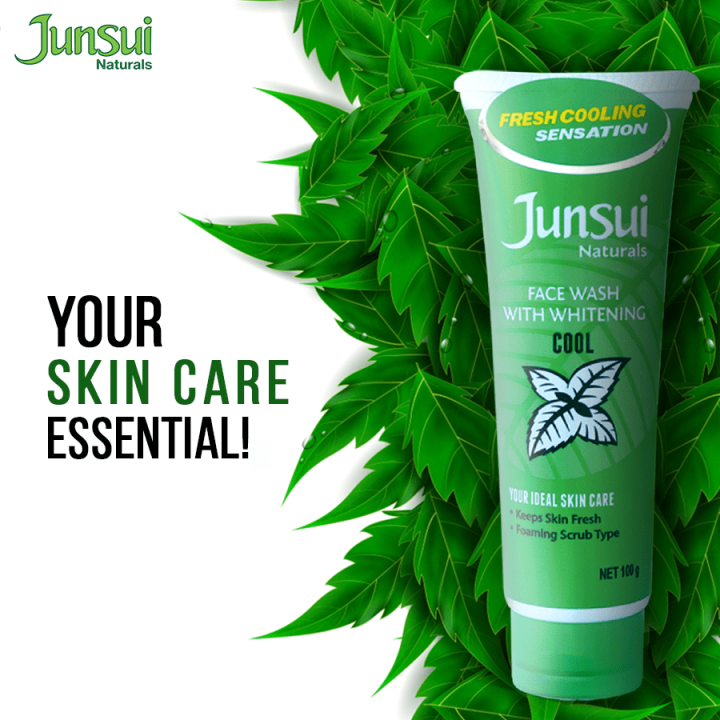 Junsui JUNSUI Natural Face Wash Cool jnfw 100g Whitening Fresh Cooling ...