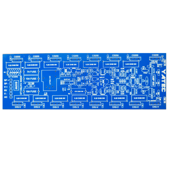 Yatec 800W Mono Power Amplifier PCB - High-Performance Audio Component