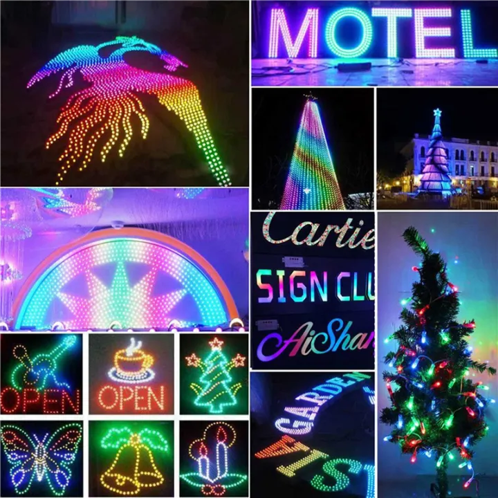 200Pc%20WS2811%20RGB%20LED%20Pixels%20Light%20Individually%20Addressable%2012mm%20Diffused%20Digital%20Full%20Color%20LED%20Pixel%20Module%20Light%20DC12V%20-%20Image%202