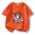 Kuromi cartoon CHILDREN'S wear short sleeve T-shirt pure cotton summer new girls' top girls half sleeve T-shirt baby gift. 
