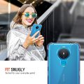 For Nokia 1.4 Back Cover Shockproof Transparent Soft TPU Silicone Protector Phone Case with Shock Absorption Bumper Corners. 