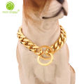 15mm Stainless Steel Dog Collar Gold Chain Luxury Designer Durable Training P Chain For Large Dogs Doberman Pitbull Rottweiler. 