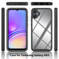 Galaxy A05 Shockproof Clear PC Phone Case, Built-in Screen Protector Bumper Rugged Defender Cover for Samsung Galaxy A05 2023. 