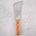 Stainless Steel Fish Spatula Turner, Wood Handle Fish Spatula, Slotted Turner, Kitchen Metal Spatula for Flipping Frying. 