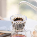 Wave Coffee Dripper Crystal Eye Pour Over Coffee Funnel Filter Cups Coffee Maker Flat Bottom Increase Uniformity. 