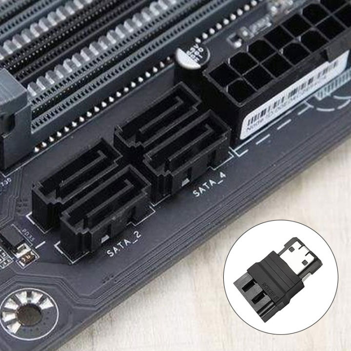 SATA 7Pin Male to ESATA 7Pin Female Extender Extension Hard Disk Adapter