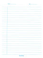 SchoolMate Exercise Book 160pgs Single Rule (06 Books). 
