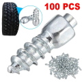 OUMERY 200PCS 12mm Tire Studs Carbide Screw Snow Spikes Anti-Slip Anti-Ice for Car/SUV/ATV/UTV Car Tire Stud. 