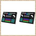 2X K1 Live Sound Card Portable Bluetooth Sound Card Profession Adjustable Volume Audio for Music Recording. 