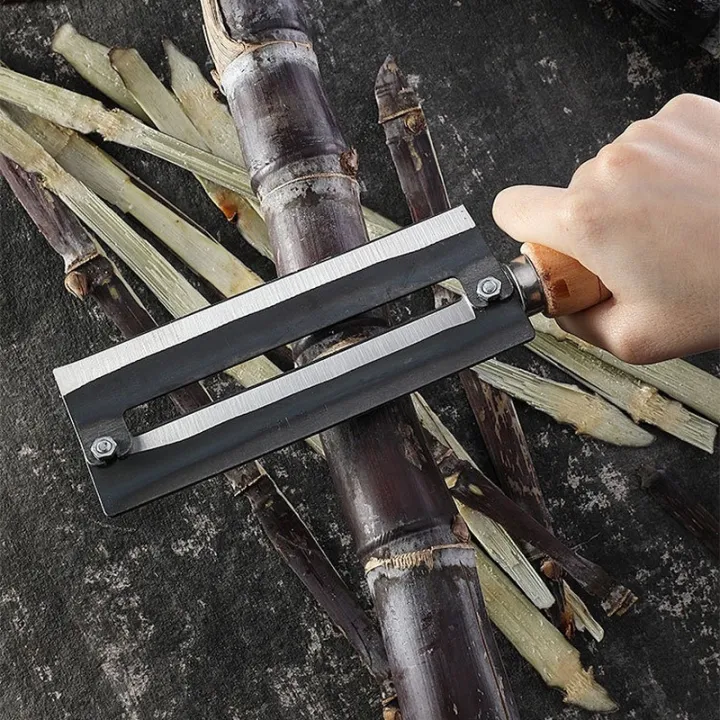 Sugarcane Peeling Kinfe Pineapple Peeler Carbon Steel Sugar Cane Cutter ...