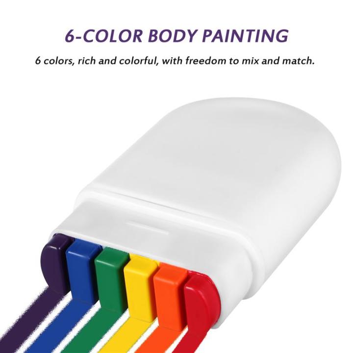 4pcs%20Face%20Paint%20Rainbow%20Body%20Paint%20Crayons%20Pride%20Month%20Celebrations%20Party%20Cosplay%20Makeup%20Tools%20Painting%20Pigment%20-%20Image%203