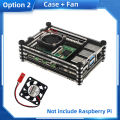 Raspberry Pi 4 Case 9 Layer Protection Optional Cooling Fan Heat Sink For Raspberry Pi 4 Model B Pi 4. 