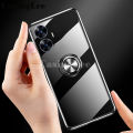 For Realme C55 Case Soft Clear Transparent Shockproof Car adsorb Holder Ring Back Cover Casing hp Realme C55 Phone cases cover. 
