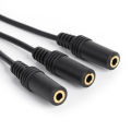 Audio Extension Cable Universal 1 to 3 Ways PVC 3.5mm 1 Male to 3 Female Audio Splitter Adapter for Headphone. 