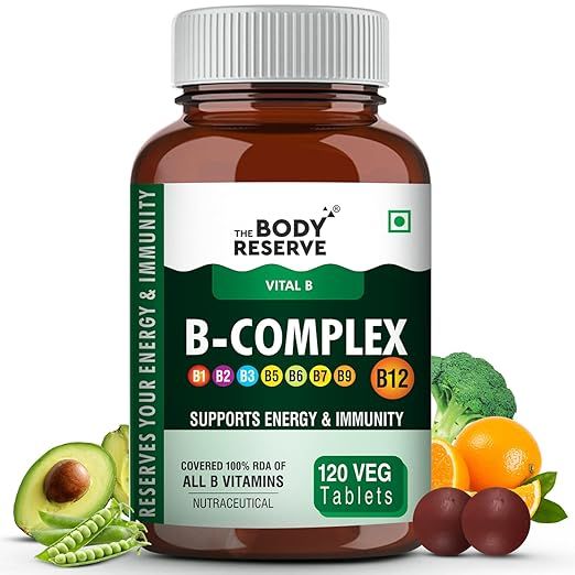 The Body Reserve Vitamin B Complex Tablets- 120 Veg Tablets 100% Rda Of ...