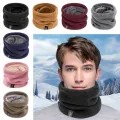 Neck Protection Winter Scarf Soft Thick Warm Neck Warmer Solid Color Neck Scarves Winter. 