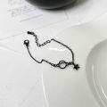 Black Planet Stars Gothic Punk Adjustable Bracelet For Women Girls Luxury Jewelry Dainty Gift Luolong. 