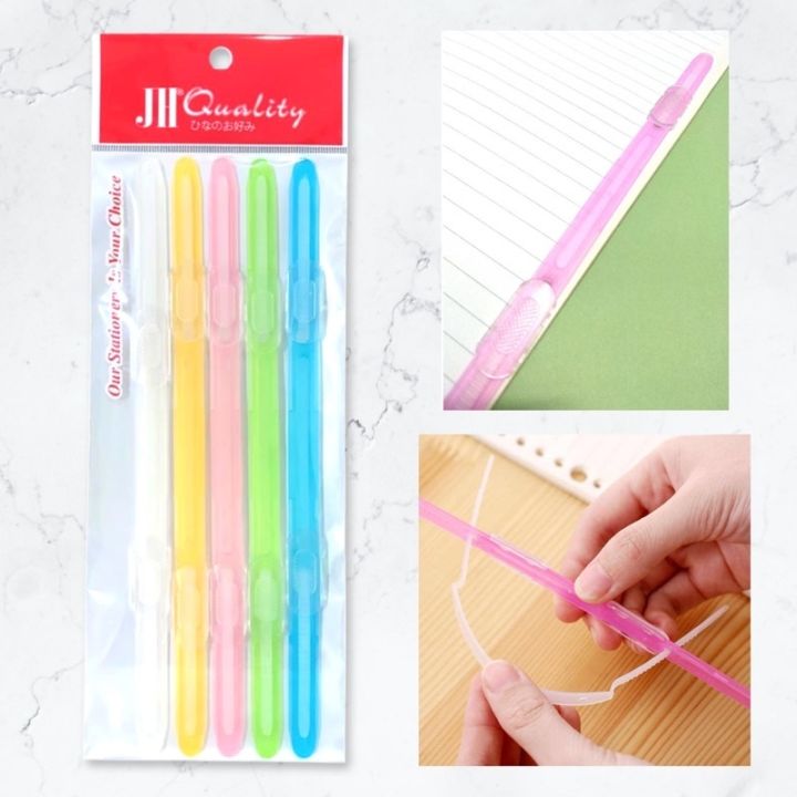 B&S JH Quality Colour Jumbo Paper Fastener Plastic Flat File Clip