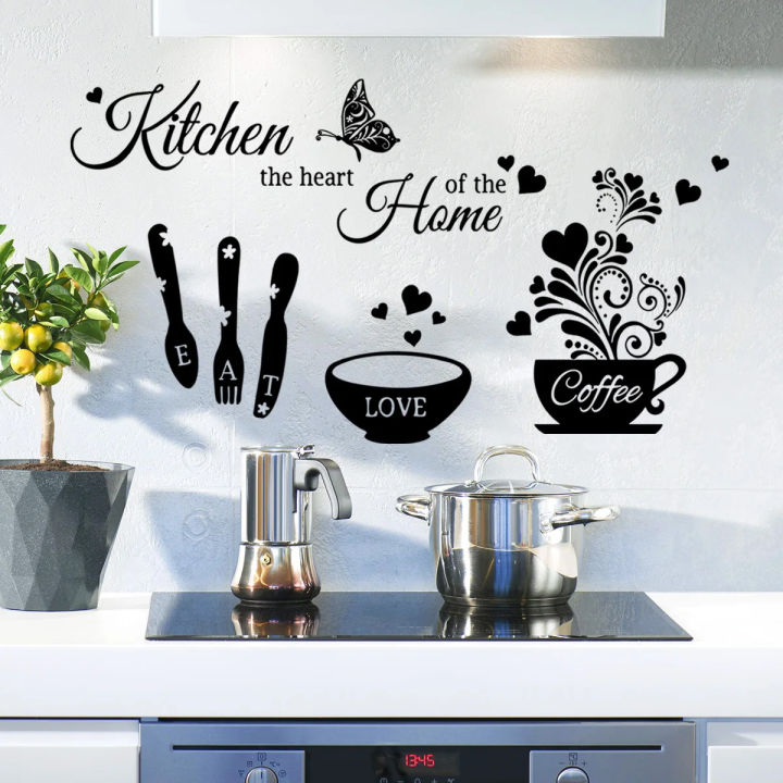 Kitchen%20Wall%20stickers%20Cooking%20Wall%20Decal%20Home%20Decoration%20Wall%20Decor%20Kitchen%20Kitchen%20the%20Heart%20of%20the%20Home%20Kitchen%20stickers%20Black%20theme%20wall%20sticker%20Big%20Butterfly%20Kitchenware%20cooking%20tools%20-%20Image%206