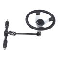 UTV Steering Wheel Assembly Kit Metal 300mm Enhanced Driving Experience Go Kart Steering Wheel Kit High Strength for 110cc 125cc 140cc 150cc Vehicles. 