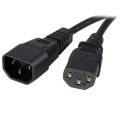 6FT Standard Computer Power Extension Cord - Black Comprehensive PC Power Extension Cord. 