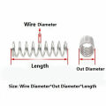 10Pcs Compression Spring Wire Diameter 0.5mm 304 Stainless Steel Small Pressure Spring Out Dia 2mm~8mm Length 5mm~45mm. 