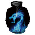 New Trend Colorful Flame Hoodie 3d Sweatshirt Men And Women Hooded Loose Autumn And Winter Coat Street Clothing Jacket Hoodies. 