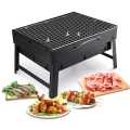 Bbq Grill Machine Outsoor portable Folding Grills Stainless steel Small Barbecue Stove Charcoal BBQ Grill Patio Camping Picnic Burner Foldable- Black. 