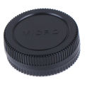 Body+Rear Lens Cap Cover Protective Case For Olympus M4/3 Camera Accessory Black GHAN. 